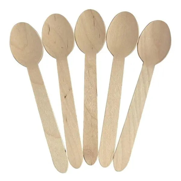 Shieldpak | Wooden Spoon 160mm 1000Pc | Crystalwhite Cleaning Supplies Melbourne.