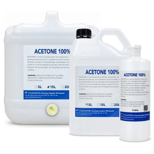Crystalwhite | 100% Acetone in Family | Crystalwhite Cleaning Supplies Melbourne
