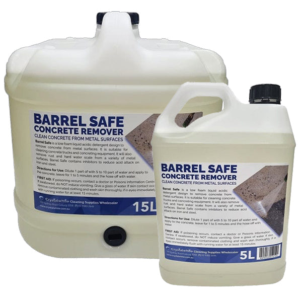 Barrel Safe Concrete Remover Group | Crystalwhite Cleaning Supplies Melbourne