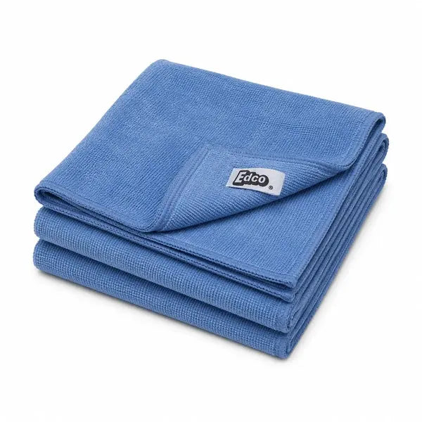 Edco | Microfibre Dusting Cloth Blue (Pack of 3) Premium Quality | Crystalwhite Cleaning Supplies Melbourne