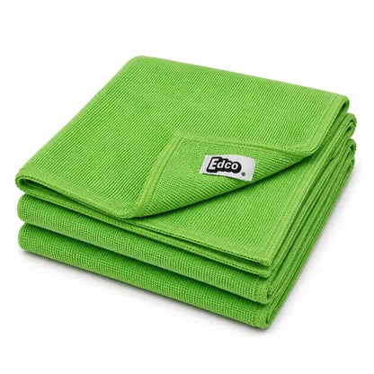 Edco | Microfibre Dusting Cloth Green (Pack of 3) Premium Quality | Crystalwhite Cleaning Supplies Melbourne
