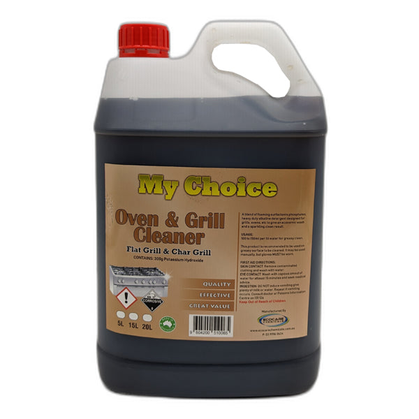 My Choice | Oven & Grill Clean 5Lt Oven, Canopy & Range Hood Cleaner Degreaser | Crystalwhite Cleaning Supplies Melbourne