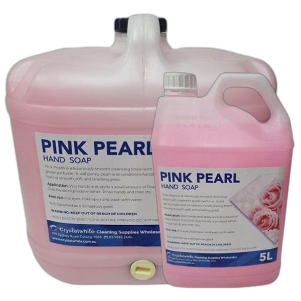 Crystalwhite Cleaning Supplies | Pink Pearl Hand Soap 5Lt or 15Lt | Crystalwhite Cleaning Supplies Melbourne