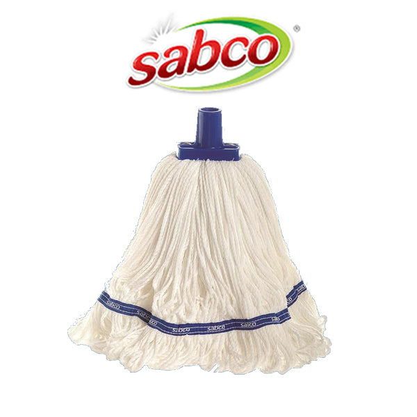 Sabco | Sabco Microfibre Mop White Round | Crystalwhite Cleaning Supplies Melbourne