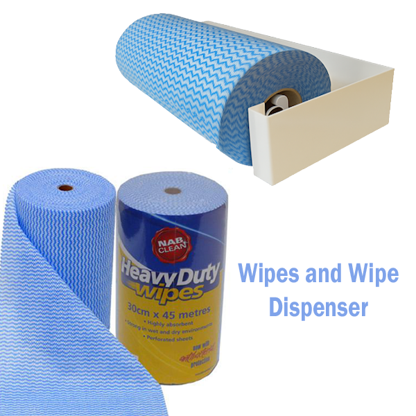 NAB Multi Purposes Heavy Duty Wipes 90 Perforated Sheets In Roll