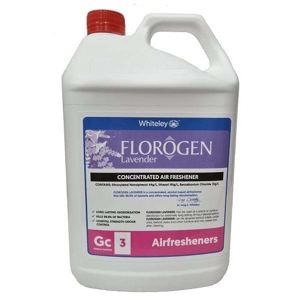 Whiteley | Florogen 5Lt (Lavender) Concentrated Air Freshener | Crystalwhite Cleaning Supplies Melbourne