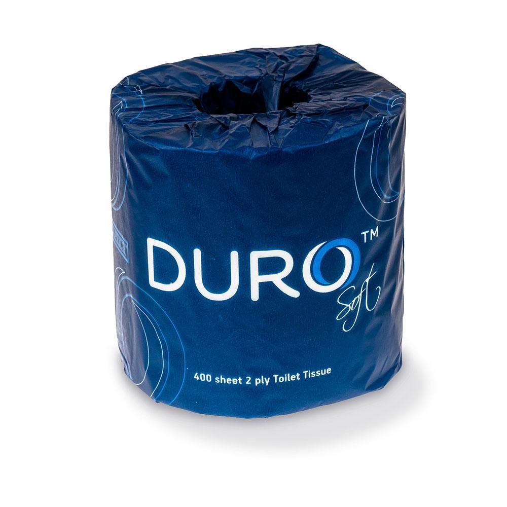 Caprice | Duro Toilet Paper 2ply 400 Sheets 48 Rolls | Crystalwhite Cleaning Supplies Melbourne
