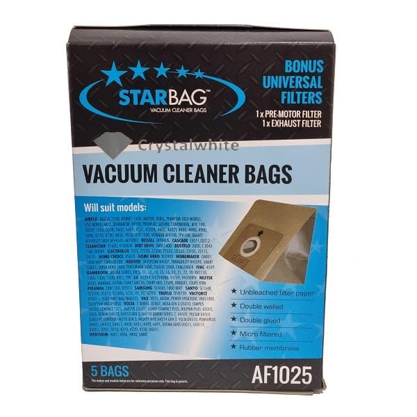 CleanStar Pty Ltd | StarBag AF1025 Vacuum Cleaner Bag | Crystalwhite Cleaning Supplies Melbourne