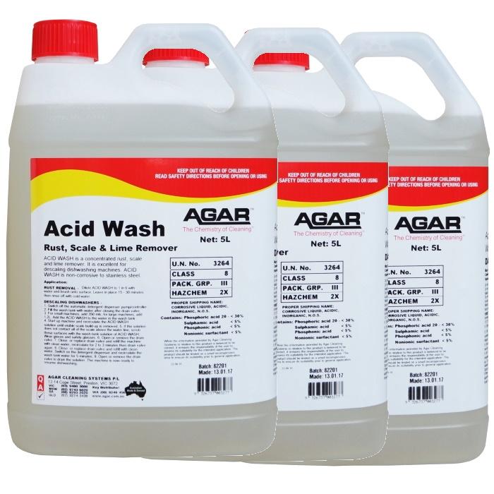 Agar | Acid Wash 5Lt Rust, Scale and Lime Remover | Crystalwhite Cleaning Supplies Melbourne