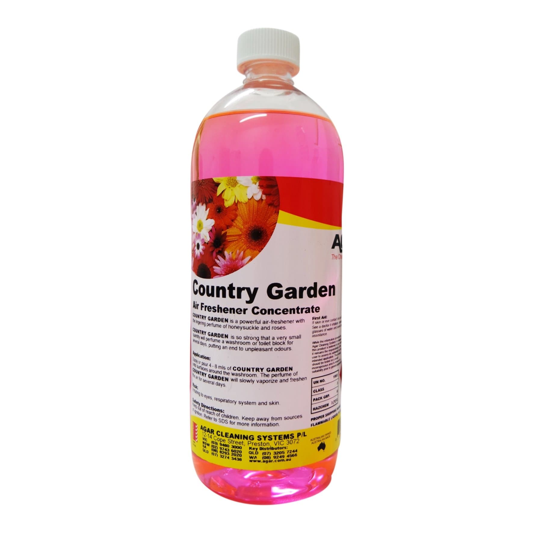 Agar | Country Garden 1Lt Perfume Air Freshener | Crystalwhite Cleaning Supplies Melbourne