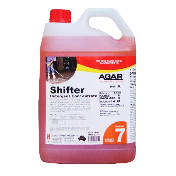 Agar | Shifter 5Lt Detergent | Crystalwhite Cleaning Supplies Melbourne