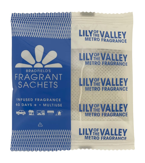 Bradfield's Air Fresheners Fragrant beads in Sachet | Lily of the Valley | Crystalwhite Cleaning Supplies Melbourne