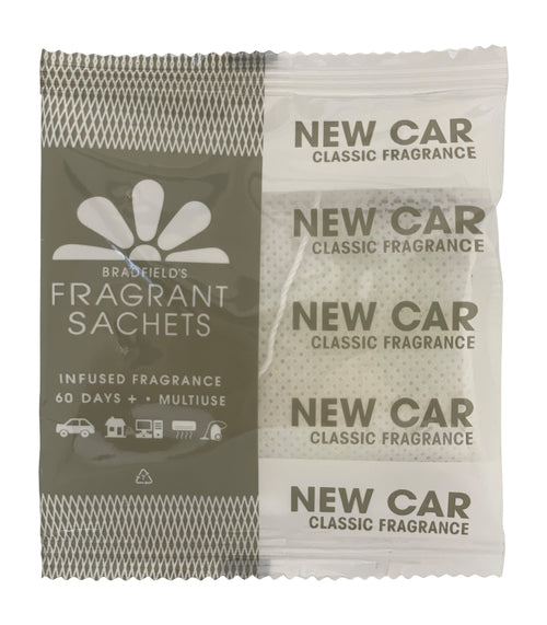 Bradfield's Air Fresheners Fragrant beads in Sachet | New Car | Crystalwhite Cleaning Supplies Melbourne