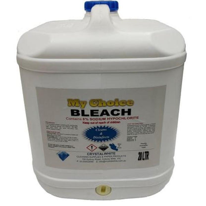 Crystalwhite Cleaning Supplies | Bleach 8% Sodium Hypochlorite | Crystalwhite Cleaning Supplies Melbourne