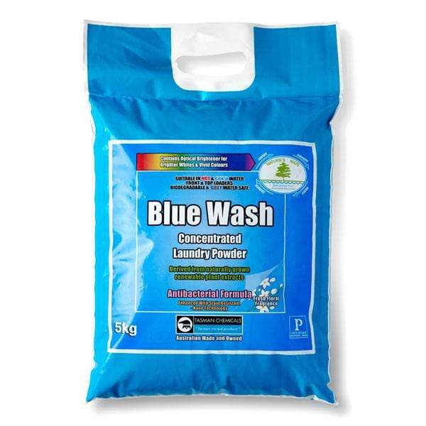Tasman | Blue Wash Antibacterial Laundry Powder 5Kg or 20Kg Biodegradable | Crystalwhite Cleaning Supplies Melbourne