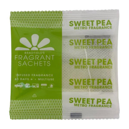 Bradfield's Air Fresheners Fragrant beads in Sachet | Sweet Pea | Crystalwhite Cleaning Supplies Melbourne