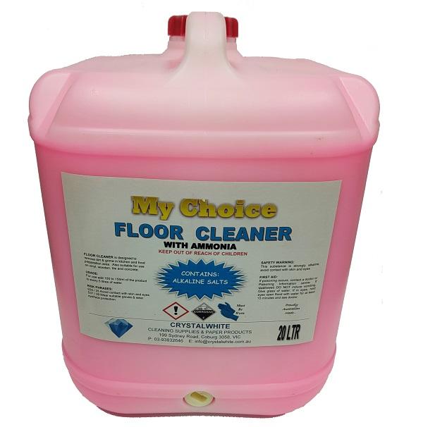 Crystalwhite Cleaning Supplies | Floor Cleaner with Ammonia 20 Lt | Crystalwhite Cleaning Supplies Melbourne