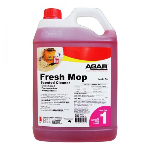 Agar | Fresh Mop Biodegradable 5Lt | Crystalwhite Cleaning Supplies Melbourne