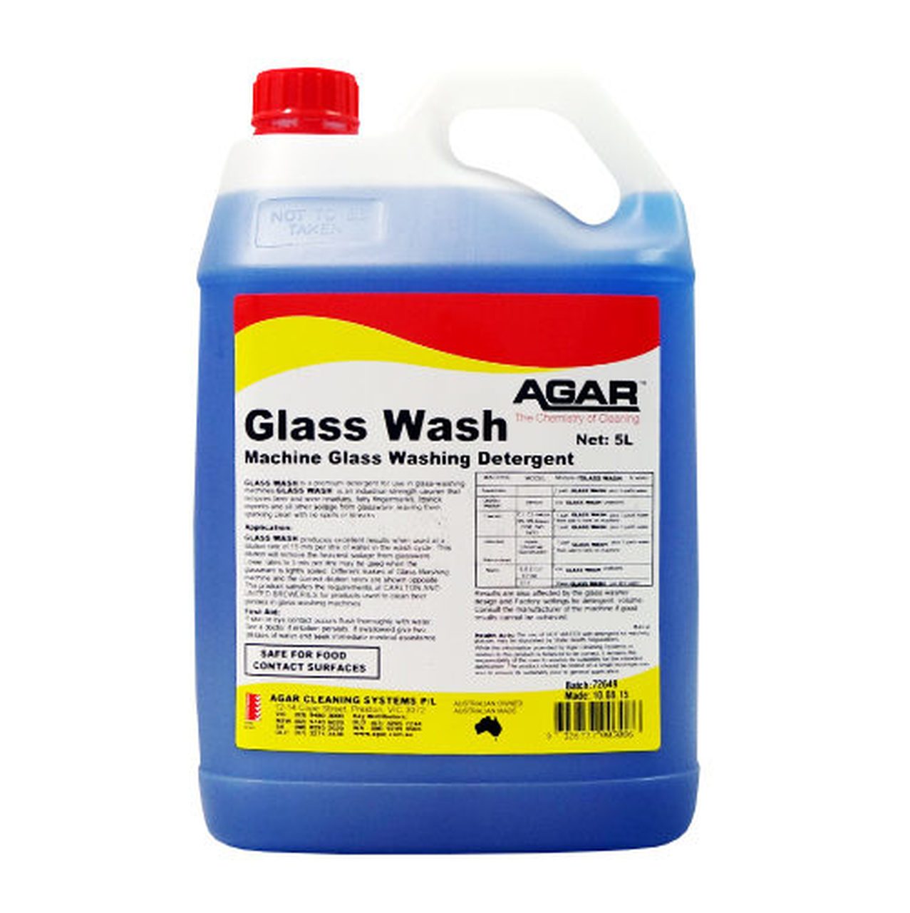 Agar | Machine Glass Wash Detergent | Crystalwhite Cleaning Supplies Melbourne