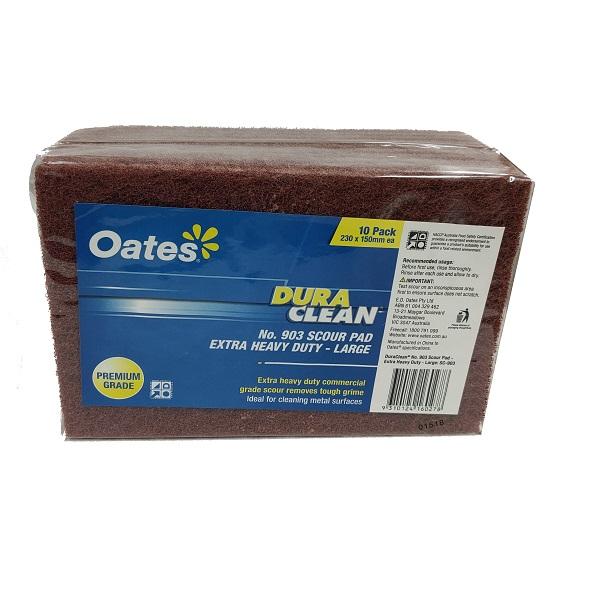 Oates | Heavy Duty Scourer 10 Pack | Crystalwhite Cleaning Supplies Melbourne