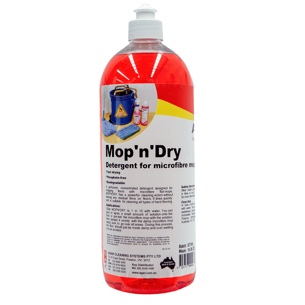 Agar | Mop N Dry 1Lt | Crystalwhite Cleaning Supplies Melbourne
