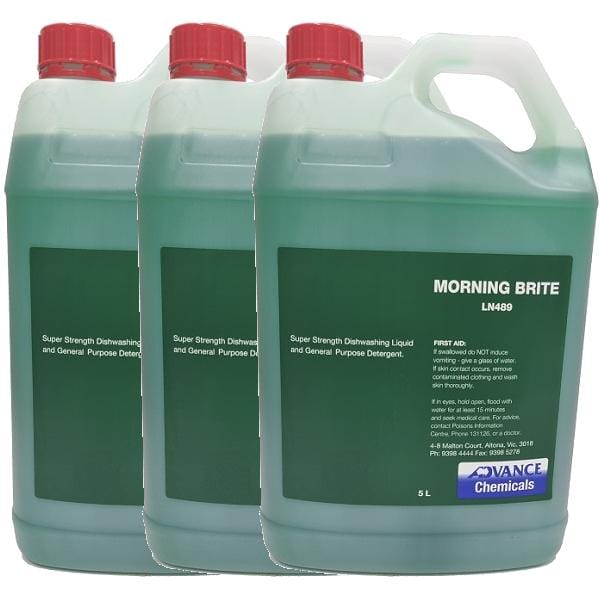 Advance Chemicals | Morning Brite Thick Hand Dishwashing Detergent 5Lt or 25Lt | Crystalwhite Cleaning Supplies Melbourne
