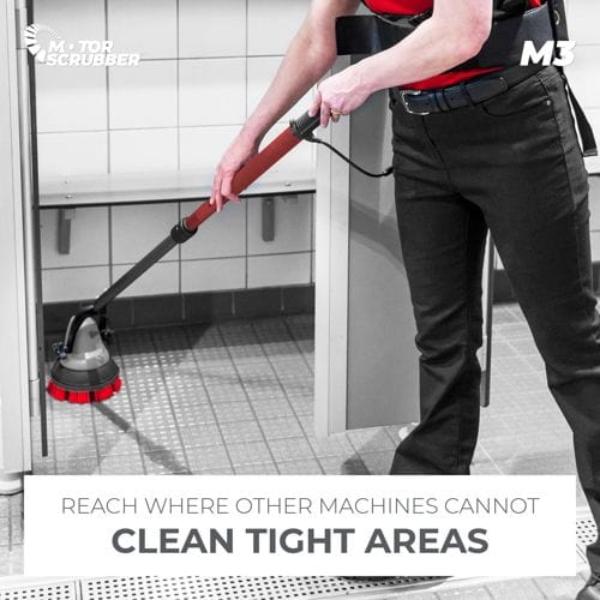 MotorScrubber | M3 Clean Tight Areas | Crystalwhite Cleaning Supplies Melbourne