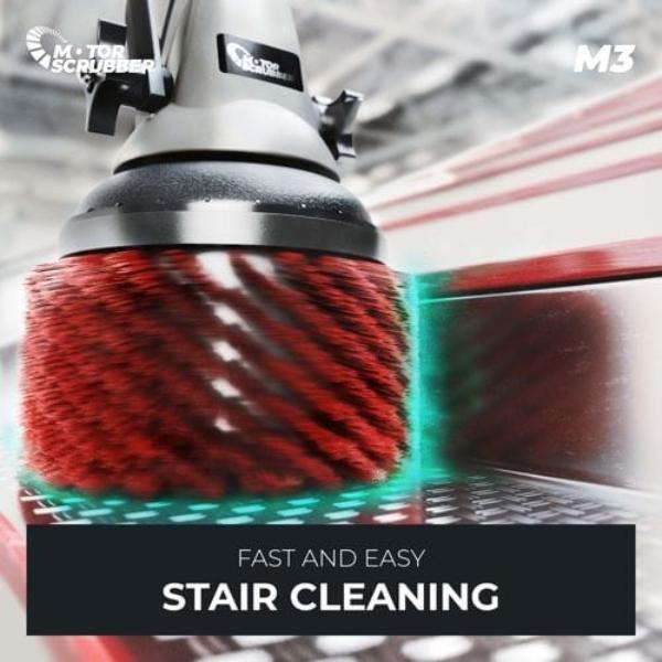 MotorScrubber | M3 Stair Cleaning Easy | Crystalwhite Cleaning Supplies Melbourne