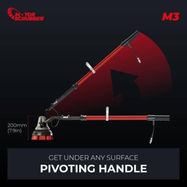 MotorScrubber | M3 Pivoting Handle  | Crystalwhite Cleaning Supplies Melbourne