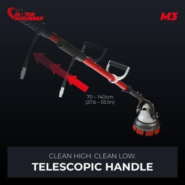 MotorScrubber | M3M and M3L Telescopic Handle | Crystalwhite Cleaning Supplies Melbourne