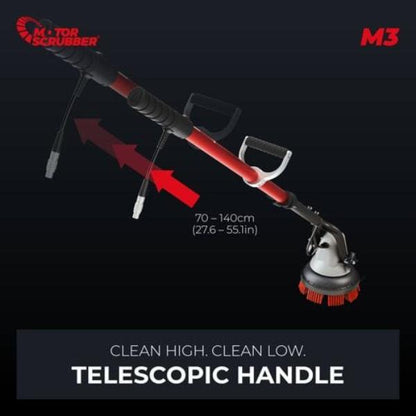 MotorScrubber | M3M and M3L Telescopic Handle | Crystalwhite Cleaning Supplies Melbourne