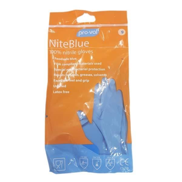 RCR International P/L | NiteBlue Nitrile Glove Size 9 | Crystalwhite Cleaning Supplies Melbourne