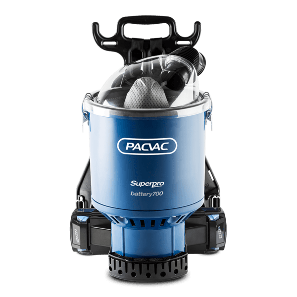 Pacvac | Pacvac Superpro battery 700 Advanced Backpack Vacuum | Crystalwhite Cleaning Supplies Melbourne