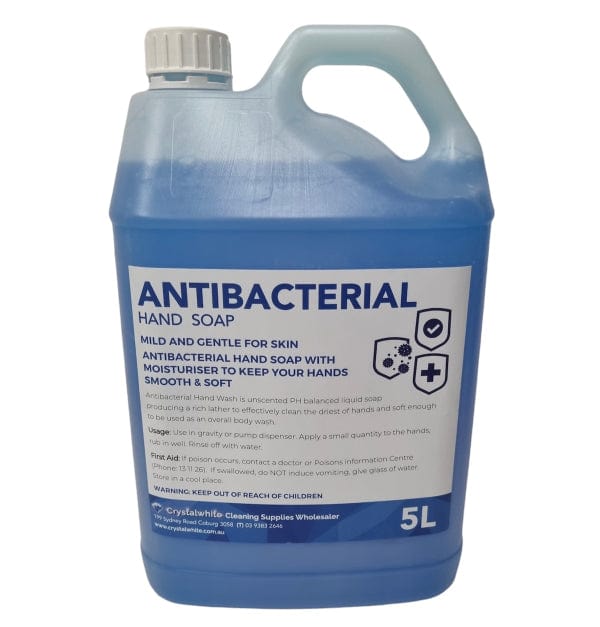 Crystalwhite  | Antibacterial Hand Soap 5 Lt | Crystalwhite Cleaning Supplies Melbourne