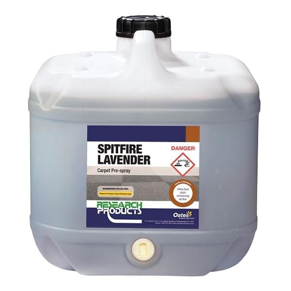 Research Products | Spitfire Lavender (Pre-Spray) 5Lt | Crystalwhite Cleaning Supplies Melbourne