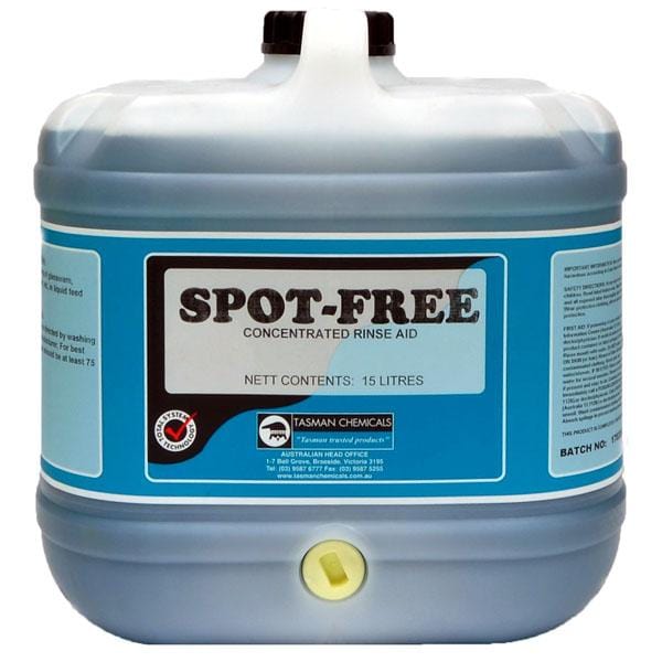 Tasman | Spot Free Auto Dishwasher Rinse Aid 5Lt or 15Lt | Crystalwhite Cleaning Supplies Melbourne