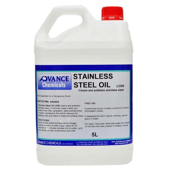 Advance Chemicals | Stainless Steel Oil 5Lt | Crystalwhite Cleaning Supplies Melbourne