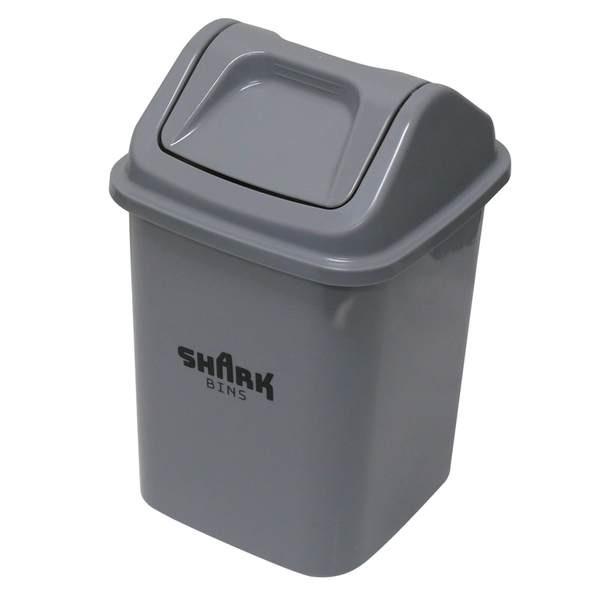 NAB | Tidy Bin 20L - Grey with Flip top Lid | Crystalwhite Cleaning Supplies Melbourne