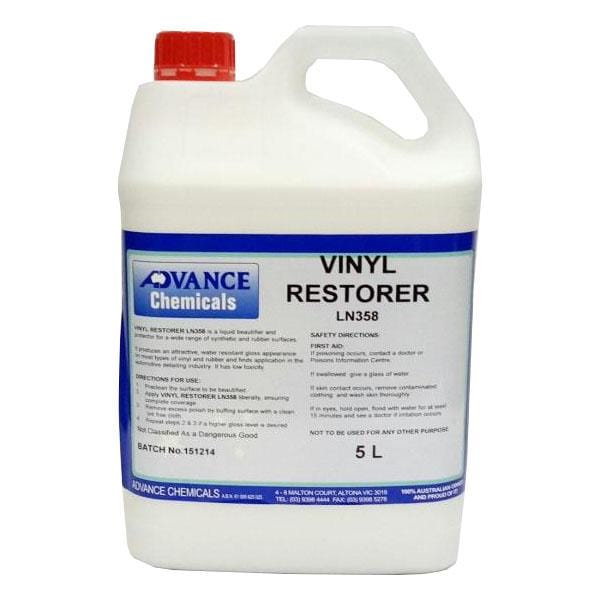 Advance Chemicals | Vinyl Restorer Car Interior Polish 5LT | Crystalwhite Cleaning Supplies Melbourne