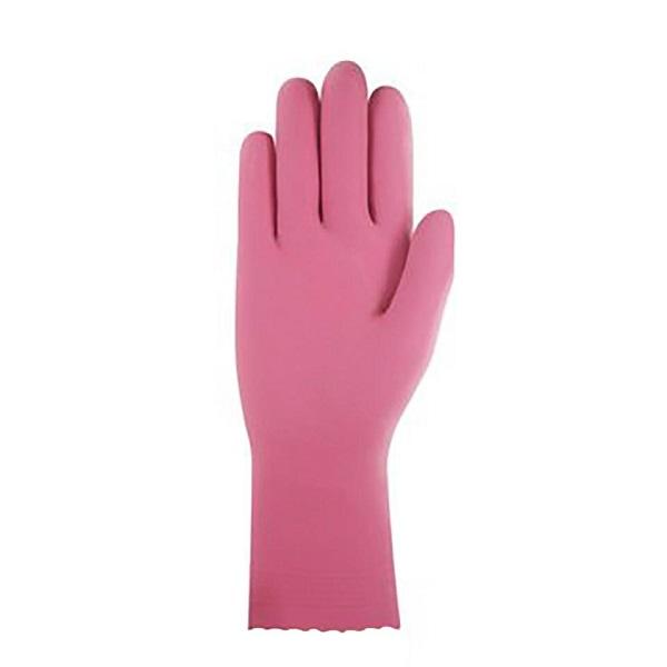 RCR International P/L | Tuff Pink Silver Lined Rubber Gloves No 7 - 9 | Crystalwhite Cleaning Supplies Melbourne