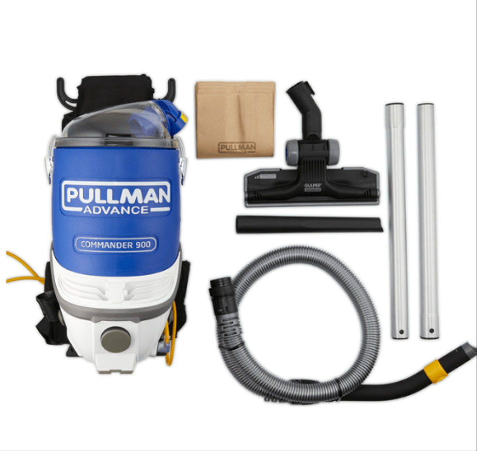 Pullman Advance Commander PV 900 Back Pack Vacuum | Crystalwhite Cleaning Supplies Melbourne