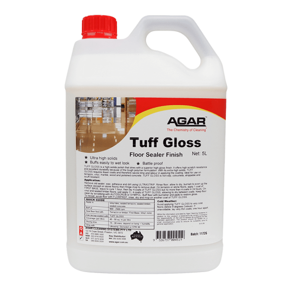 vendor-unknown | Agar Tuff Gloss Floor Polish and Sealer | Crystalwhite Cleaning Supplies Melbourne